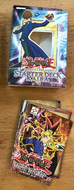 VINTAGE 1996 YU-GI-OH KAIBA STARTER DECK BOX ONLY (AS IS) INSTRUCTIONS (AS IS) - Image 1