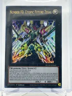 Number F0: Utopic Future Zexal DUAD-EN042 Ultra Rare 1st Edition NM Yugioh! - Image 1