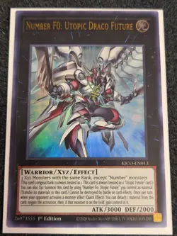 Yugioh KICO-EN013 Number F0: Utopic Draco Future – Ultra Rare 1st Edition - Image 1