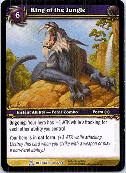 King Of The Jungle 41/264 World Of Warcraft Servants Of The Betrayer Light Play - Image 1