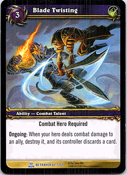 Blade Twisting 87/264 World Of Warcraft Servants Of The Betrayer Light Play - Image 1