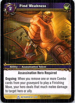 Find Weakness 92/264 World Of Warcraft Servants Of The Betrayer Light Play - Image 1