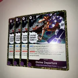 Divine Departure OP13-076 ONE PIECE TCG Card Game CCG Eng X4 Playset - Image 3