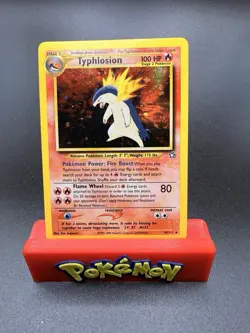 Pokemon Card 2000 Neo Genesis Typhlosion 18/111 Holo Rare WOTC Vintage LP Swirl - Image 1