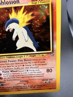 Pokemon Card 2000 Neo Genesis Typhlosion 18/111 Holo Rare WOTC Vintage LP Swirl - Image 2