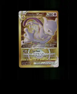 FAN-ART READ DESCRIPTION BELOW SPARKLING HOLO MEWTWO Card MEWTWO Pokemon Card p2 - Image 1
