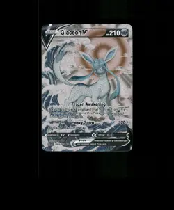 Fan-Art READ DESCRIPTION BELOW HOLO Glaceon Card Glaceon Pokemon Card p1 - Image 1