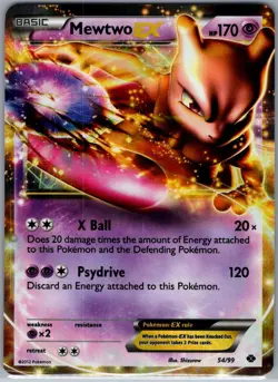 Mewtwo EX 54/113 Legendary Treasures - Pokemon Card - NM - Image 1