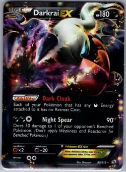 Darkrai EX 88/113 Legendary Treasures - Pokemon Card - NM - Image 1