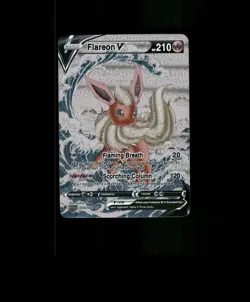 FAN-ART READ DESCRIPTION BELOW HOLO Flareon Card Flareon Pokemon Card p1 - Image 1