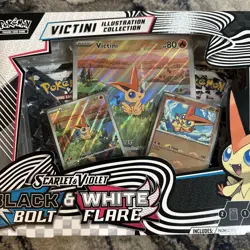 Lot of 3 Pokemon Black Bolt White Flare Victini Illustration Collection - Sealed - Image 3