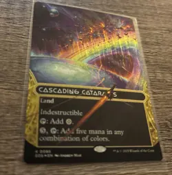 Cascading Cataracts galaxy foil stellar borderless Edge of Eternities MTG Card - Image 4