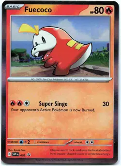 Fuecoco - Promo SV: Scarlet & Violet Promo Cards SVP Fire Holo 002 NM - Image 1