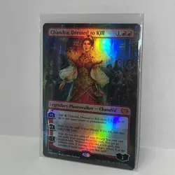 FOIL BORDERLESS Chandra, Dressed to Kill - Innistrad: Crimson Vow NM - Image 4