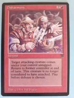 MTG Disharmony - LEGENDS - NM - Vintage Magic The Gathering from Dawn* - Image 1
