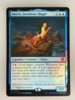 MTG Maeve, Insidious Singer Magic Game Night: Free-For-All (GN3) M 2 NM Magic - Image 1