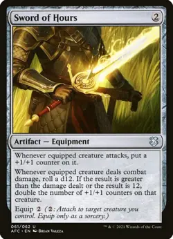X 1 Sword of Hours NM-M AFC 061 MTG Magic The Gathering - Image 1
