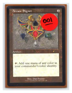 1x Arcane Signet, Secret Lair Dan Frazier, Retro Frame, Magic MTG Off Center 001 - Image 3