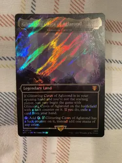 MTG Glittering Caves of Aglarond -Gemstone Caverns Surge Foil LOTR LP 0394 - Image 1