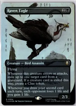 Raven Eagle #0324 Borderless Field Notes (Foil) (TLA) Avatar The Last Airbender - Image 1