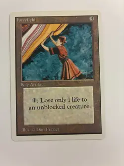 MTG Forcefield Unlimited Magic The Gathering MP See Pics Moderate Play Wear - Image 1
