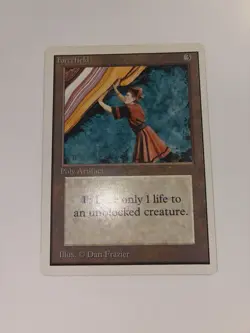 MTG Forcefield Unlimited Magic The Gathering MP See Pics Moderate Play Wear - Image 2