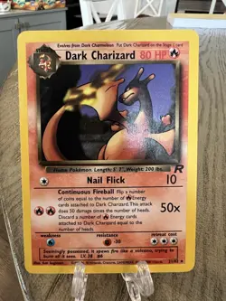 Pokemon Dark Charizard TCG Non-Holo Rare Card 21/82 - Image 1
