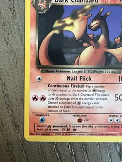 Pokemon Dark Charizard TCG Non-Holo Rare Card 21/82 - Image 2