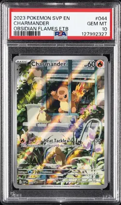 2023 POKEMON SVP EN-SV BLACK STAR PROMO #044 CHARMANDER PSA 10 - Image 1