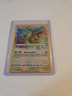 Pokemon TCG Rayquaza Vivid Voltage Holo Rare Card 138/185 - Image 1