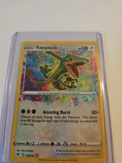 Pokemon TCG Rayquaza Vivid Voltage Holo Rare Card 138/185 - Image 2