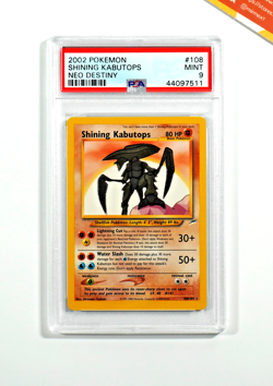 Pokemon PSA 9 Shining Kabutops #108 Unlimited Neo Destiny 2002 English - Image 1