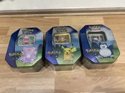 Pokemon Go Tin Set - Pikachu, Blissey & Snorlax - NEW SEALED 820650850776 - Image 1