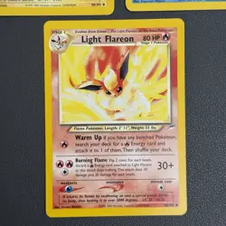 Pokemon Neo Destiny Eeveelutions Light Flareon Light Vaporeon Light Jolteon - Image 4