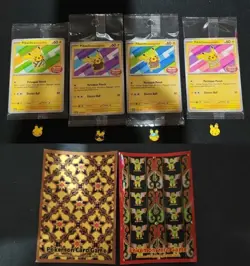 Pokemon 4x Pikachu Batik Set 101 154 155 190 /SV-P Promo with mewtwo chatime - Image 1