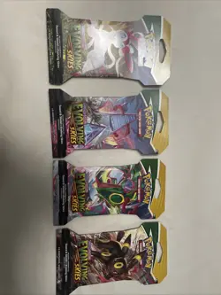 Pokemon Evolving Skies Full Art Set New Sealed Sleeved Blister Booster x4 Packs - Image 1