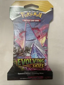 Pokemon Evolving Skies Full Art Set New Sealed Sleeved Blister Booster x4 Packs - Image 3