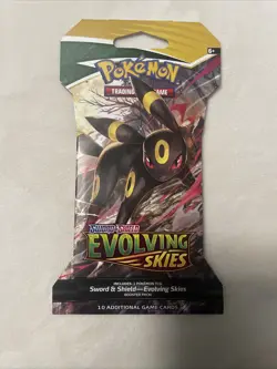 Pokemon Evolving Skies Full Art Set New Sealed Sleeved Blister Booster x4 Packs - Image 5