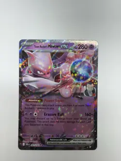 Pokemon Team Rocket's Mewtwo EX 081/182 Sv10 Full Art Holo 280 HP - Image 1