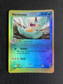 Pokemon TCG Marshtomp EX Ruby & Sapphire 40/109 Reverse Holo Uncommon - MP/LP - Image 1
