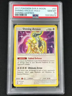Pokemon 2017 Shining Arceus 57/73 Holo PSA 10 - Image 1