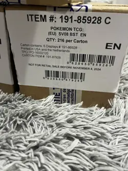 Pokemon TCG Surging Sparks Booster Box Sealed Case (6x Booster Boxes) Sealed - Image 1