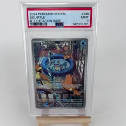 Pokemon TCG; Squirtle 148/142 - Stellar Crown - Illustration Rare PSA 9 MINT - Image 1