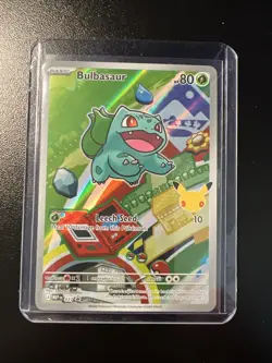 Bulbasaur MEP 037 First Partner Illustration Rare Promo 30th Anniversary Pokemon - Image 1