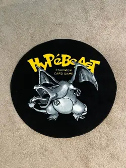 HYPEBEAST x Pokemon TCG 25th Anniversary Capsule Collection Mono Charizard Rug - Image 2