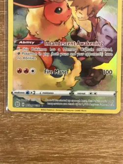 Pokemon TCG Flareon TG01/TG30 Trainer Brilliant Stars Trainer Gallery Near Mint - Image 4