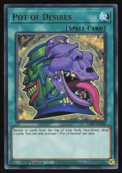 Pot of Desires - RA01-EN056 - Ultra Rare - 1st Edition Yugioh - Image 1