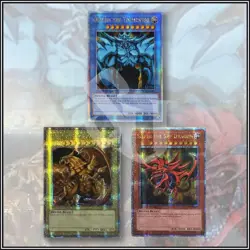 YuGiOh EGYPTIAN GODS CARDS OBELISK SLIFER RA LC01 Quarter Century Secret Rare 🔥 - Image 1