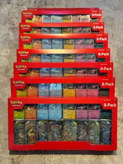 Pokemon TCG: Prismatic Evolutions Costco Mini Tins 8 Pack | FAST SECURED POSTAGE - Image 1