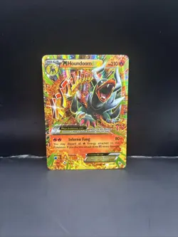 Pokemon M Houndoom EX 22/162 Breakthrough Full Art Ultra Rare Holo Beast HP - Image 1